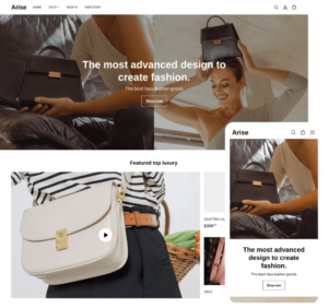 This theme design is simple and chic, the layout is comfortable, suitable for a variety of styles. Sellers can display a large number of products through this theme.